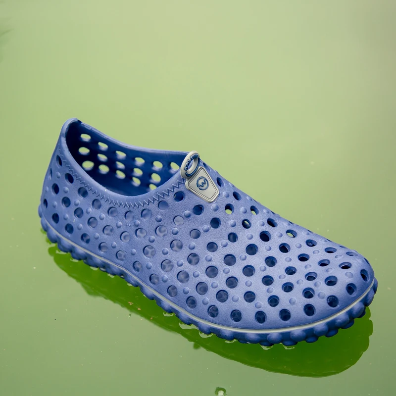 Large Size EVA Men Vacation Beach Sandals Travel Leisure Slippers Outdoor Wading Shoes Light Aqua Shoes 39-45# - Image 3