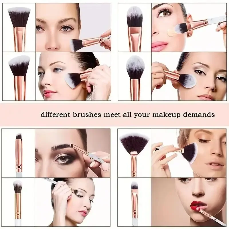 Makeup Brush Set Soft Fluffy Professiona Cosmetic Foundation Powder Eyeshadow Kabuki Blending Make Up Brush Beauty Tool Makeup - Image 5
