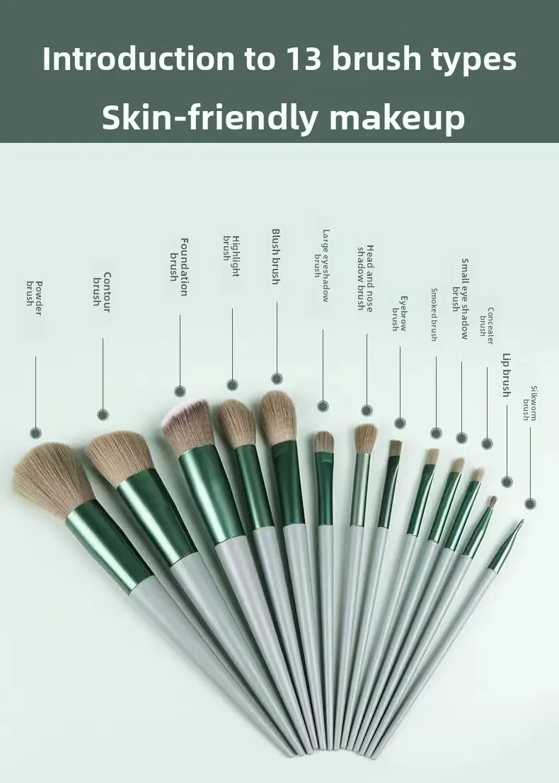 Makeup Brush Set Soft Fluffy Professiona Cosmetic Foundation Powder Eyeshadow Kabuki Blending Make Up Brush Beauty Tool Makeup - Image 6