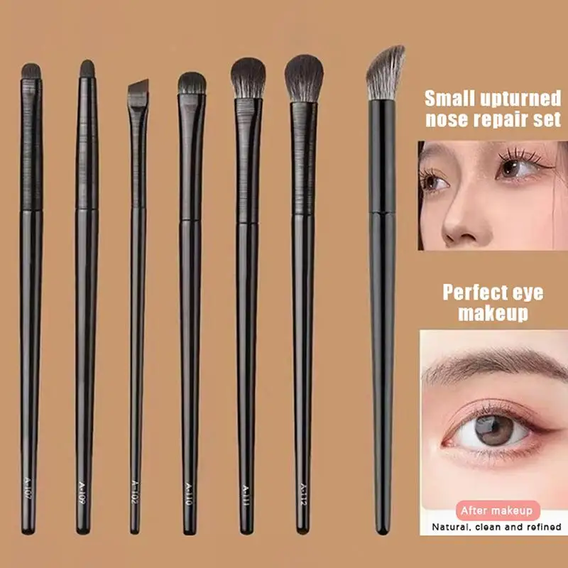 Makeup Brushes Set 5/6/8/10Pcs Professional Soft Eyeliner Eyeshadow Contouring Eyes Beauty Tools Kit - Image 2