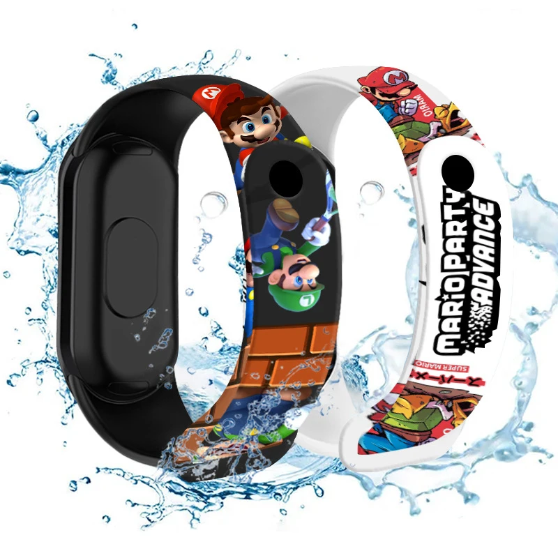 Mario Bros Children's Watches Action Figures Luigi Princess Peach Yoshi Bowser kids Sport Wristband Waterproof Digit - Image 3