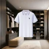 Men's Long Sleeve Polo Shirt Button Cuffs Business Formal Tops
