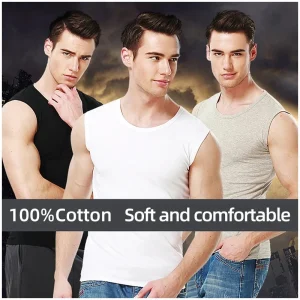 Men's Summer Solid Color Base Joker Sleeveless Vest Cotton Bodybuilding And Self-cultivation Sports Running Bottoming Vest