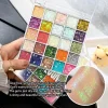 Multi-color Glitter Eyeshadow Palette High Gloss Sequins Mermaid Eyeshadow Pearlescent Glitter Sequins Glitter Eyeshadow