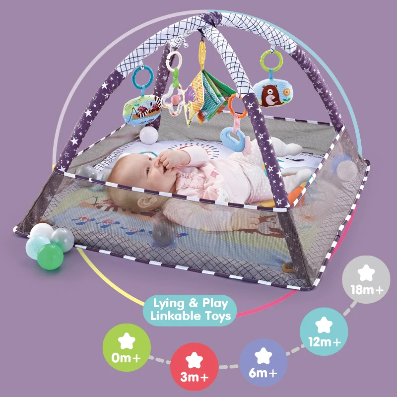 Multifunctional Fitness Frame For Children Educational Mat Crawling Blanket Infant Play Rug Kids Activity Mat Gym Baby Toys Gift - Image 4