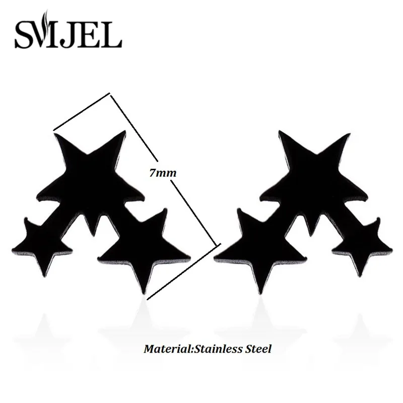 Multiple Stainless Steel Star Moon Earrings for Women Girls Minimalist Moon Sun Earings Piercing Jewelry Celestial Birthday Gift - Image 5