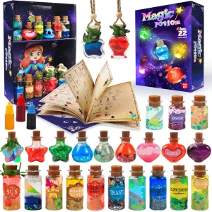 Mydova Mystery Potions Kit, Magic Mix Kit 22 Bottles, Christmas Gifts for Kids, 6 7 8 9 10 11 Year Old Girls Craft Kits Toy,Birt