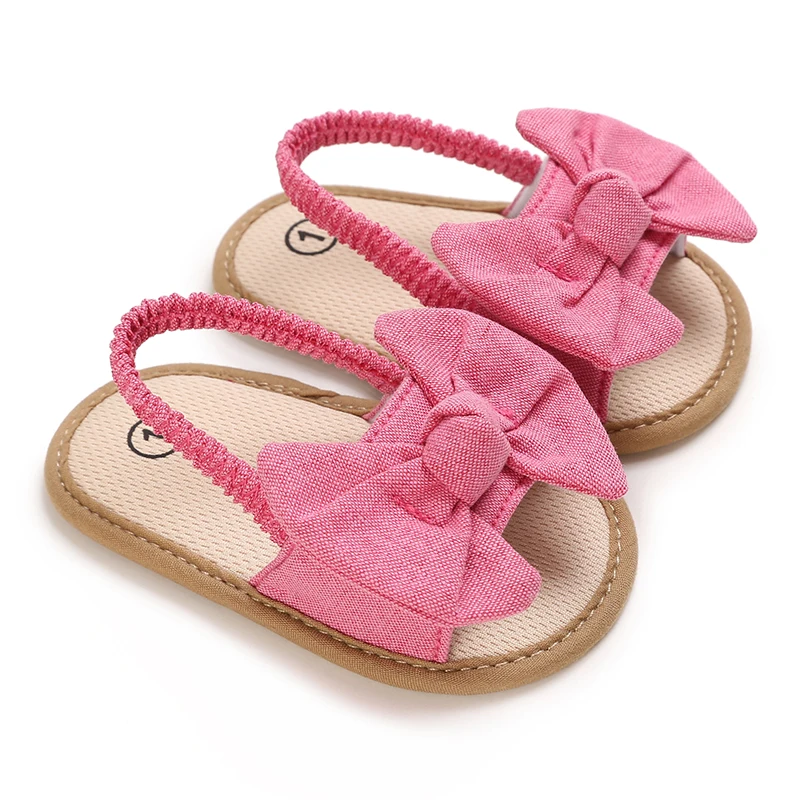 NEW 0-18M Summer Cute Bow Newborn Baby Shoes Non-slip Cloth Bottom Shoes For Girls Elegant Breathable Baby First Walking Shoes - Image 2
