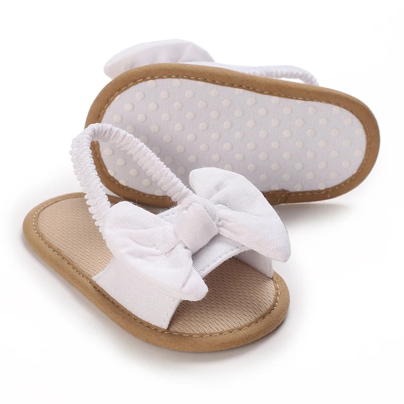 NEW 0-18M Summer Cute Bow Newborn Baby Shoes Non-slip Cloth Bottom Shoes For Girls Elegant Breathable Baby First Walking Shoes - Image 4