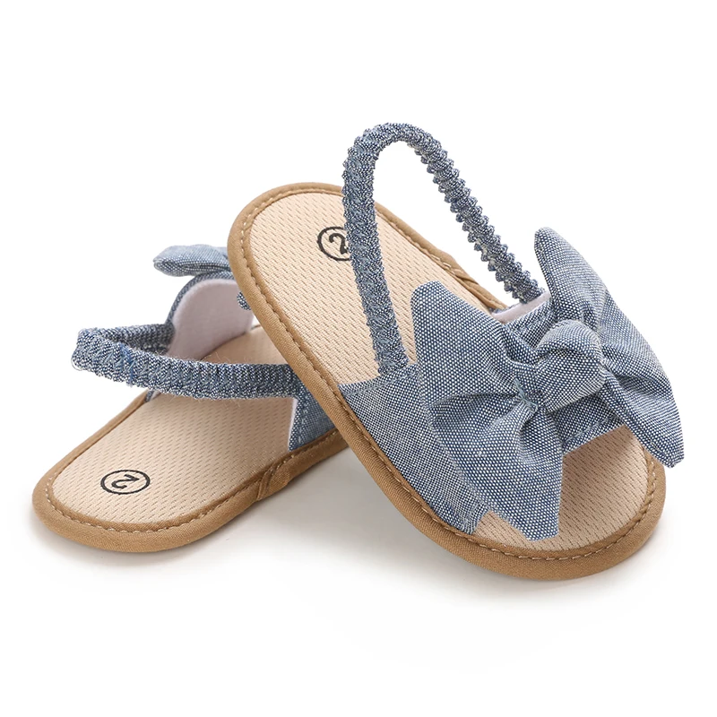 NEW 0-18M Summer Cute Bow Newborn Baby Shoes Non-slip Cloth Bottom Shoes For Girls Elegant Breathable Baby First Walking Shoes - Image 3