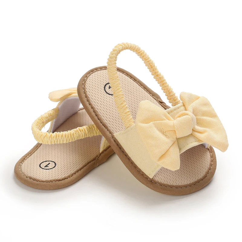 NEW 0-18M Summer Cute Bow Newborn Baby Shoes Non-slip Cloth Bottom Shoes For Girls Elegant Breathable Baby First Walking Shoes - Image 5