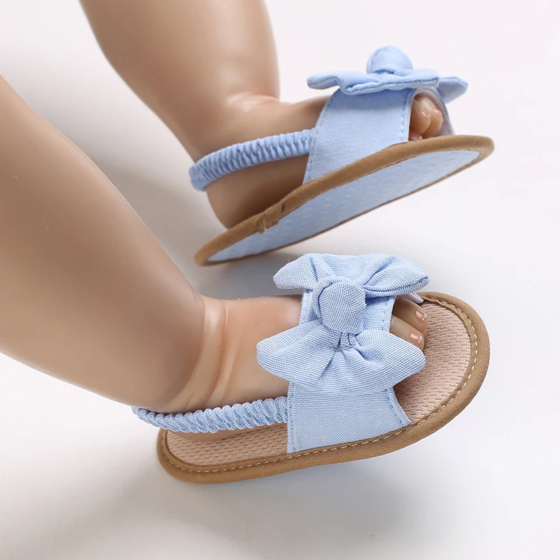 NEW 0-18M Summer Cute Bow Newborn Baby Shoes Non-slip Cloth Bottom Shoes For Girls Elegant Breathable Baby First Walking Shoes - Image 6