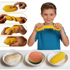 NEW Soft Simulation Corn Anti Stress Squishy Fidget Toys Realistic Hamburger Peanut Rebound Decompression Squeeze Toy birthday