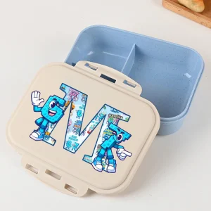 New 67 Six Seven Bento Lunch Box Steal A Brainrot Cartoon Letter Printed Lunch Box Boys Food Storage Containers Children Gifts