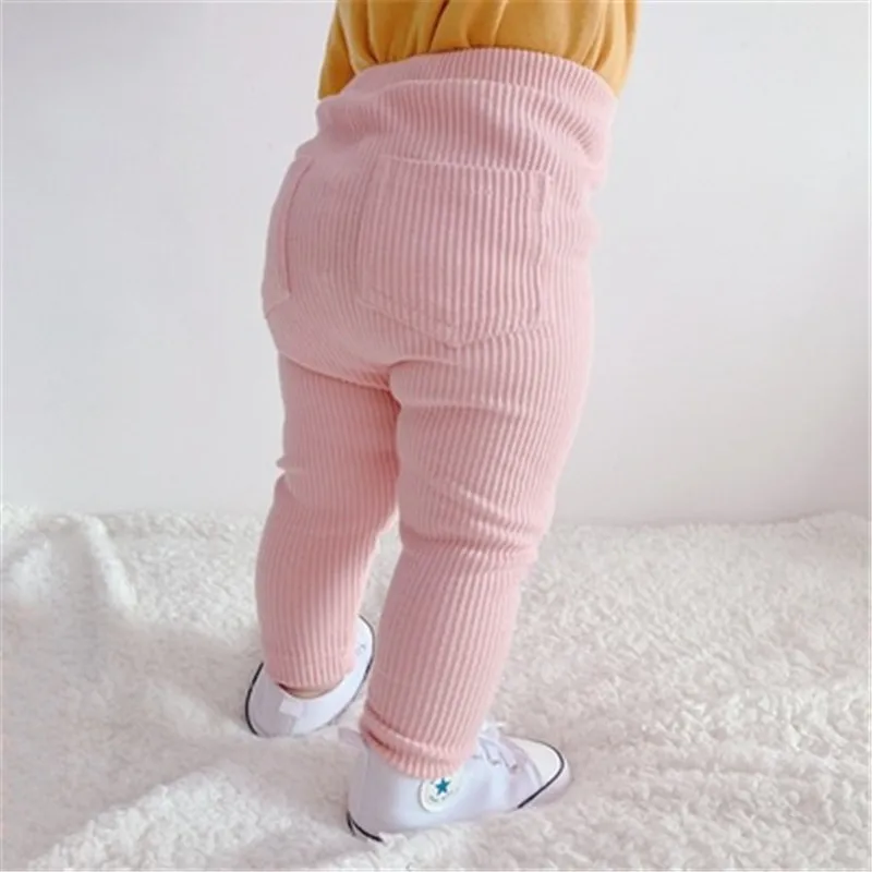 New Arrival 0-4T Baby Girls Leggings Cotton Big Pants Spring Autumn Kids Girls Pants Fashion Solid Long Trousers Children's Pant - Image 2