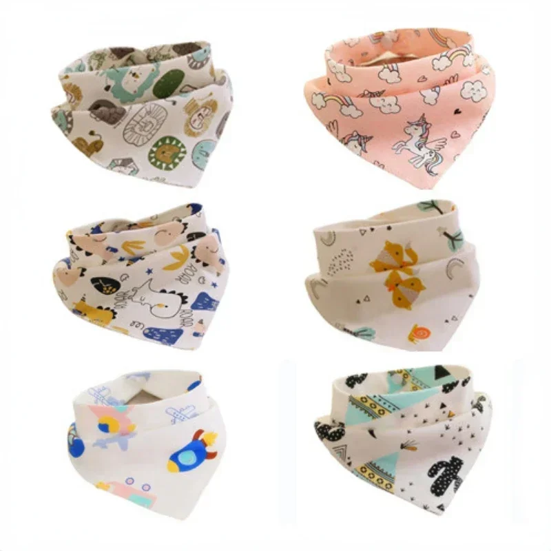 New Baby Bibs Triangle Cotton Bandana Bibs for Boys Girls Burp Cloth Baby Scarf Meal Collar Feeding Accessories Saliva Towel - Image 2