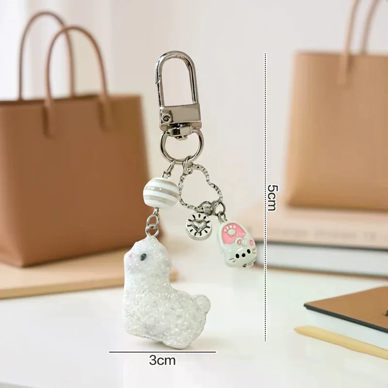 New Cute Plush Dumpling Pendant Keychain Soft Stuffed Keyrings For Boy Girl For Bag Decorations Plush Toys Student Accessories - Image 5