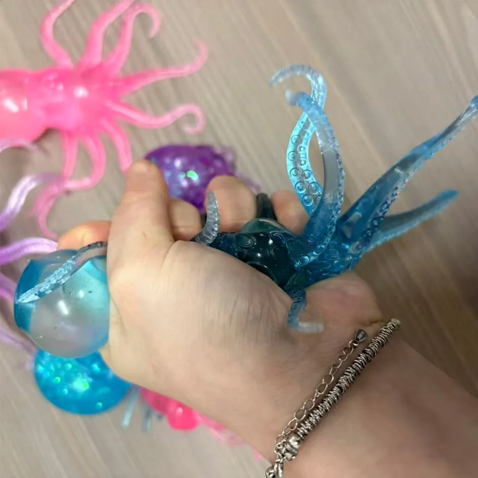 New Jellyfish Squishy Kneading Music Adult Stress Relief Squeeze Sensory Toys Decompression Simulation Jellyfish Party Gift - Image 6