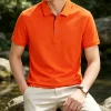 New Men's T-shirt Classic Short sleeved Polo Shirt Summer Top Casual T-shirt Button Lapel Super Large S-3XL Casual Polo Shirt