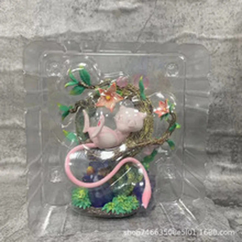 New Pokemon Sleep Mew 15cm Anime Figure PVC Sculpture Model Doll Room Collection Decoration Toys Adorable Mew Glow Manga Statue - Image 5