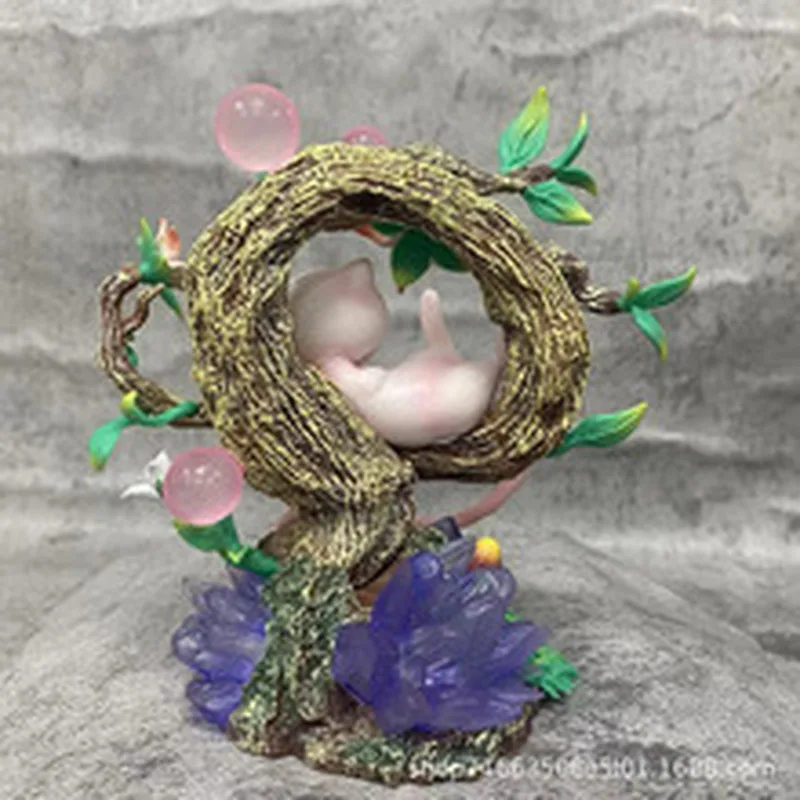 New Pokemon Sleep Mew 15cm Anime Figure PVC Sculpture Model Doll Room Collection Decoration Toys Adorable Mew Glow Manga Statue - Image 4