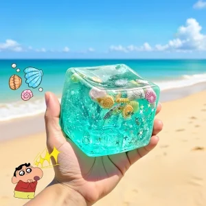 New Squishy Ocean Ice Cube Fidget Toys Stress Relief Ball for Adults Anxiety Slow Rise Sensory Toys for Autism ADHD Relax Gift