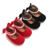 New spring and summer style small leather shoes with a stylish 0-1 year old suede princess shoe for babies to learn walking, sin