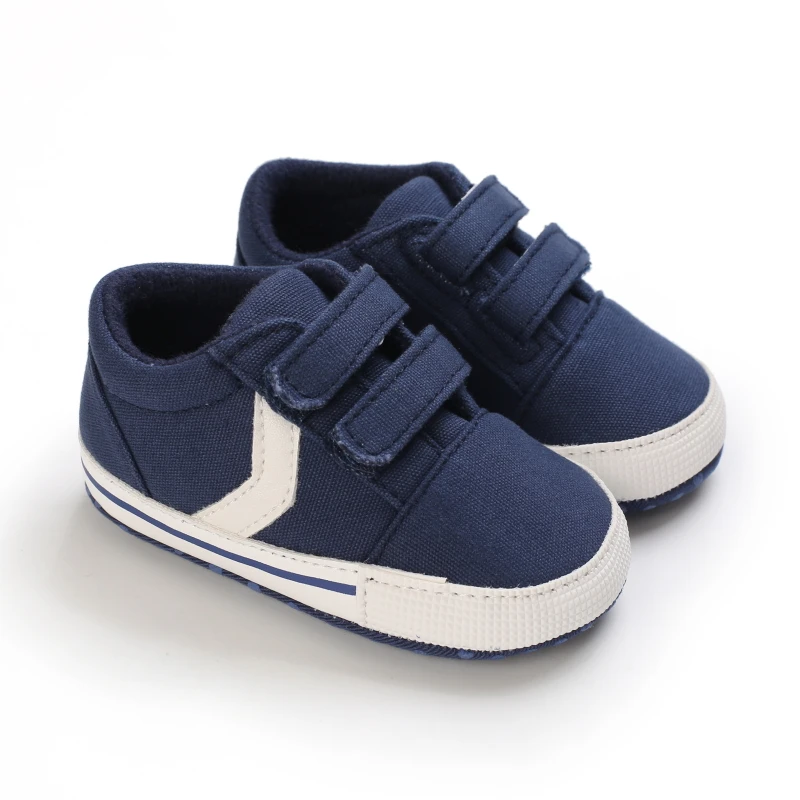 Newborn Baby Boys Girls Classic Sports Sneakers Canvas First Walkers Soft Sole Anti-Slip Comfortable Infant Toddler Shoes - Image 2