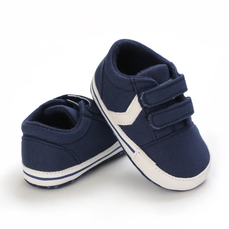 Newborn Baby Boys Girls Classic Sports Sneakers Canvas First Walkers Soft Sole Anti-Slip Comfortable Infant Toddler Shoes - Image 4