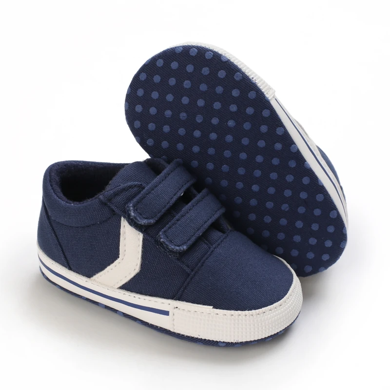 Newborn Baby Boys Girls Classic Sports Sneakers Canvas First Walkers Soft Sole Anti-Slip Comfortable Infant Toddler Shoes - Image 3