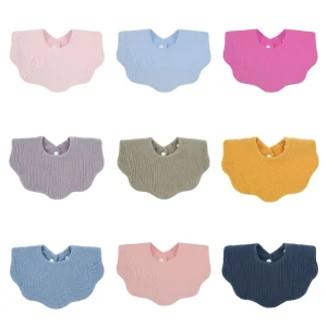 Newborn Bibs Infant Burp Cloths Baby Stuff Feeding Drool Bandana Saliva Towel Toddler Solid Color Bib Baby Accessories
