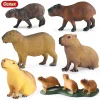Oenux simulation New Wild Animals Figurines Capybara Hydrochoerus hydrochaeris Model Action figures Kids Education Gift Toy