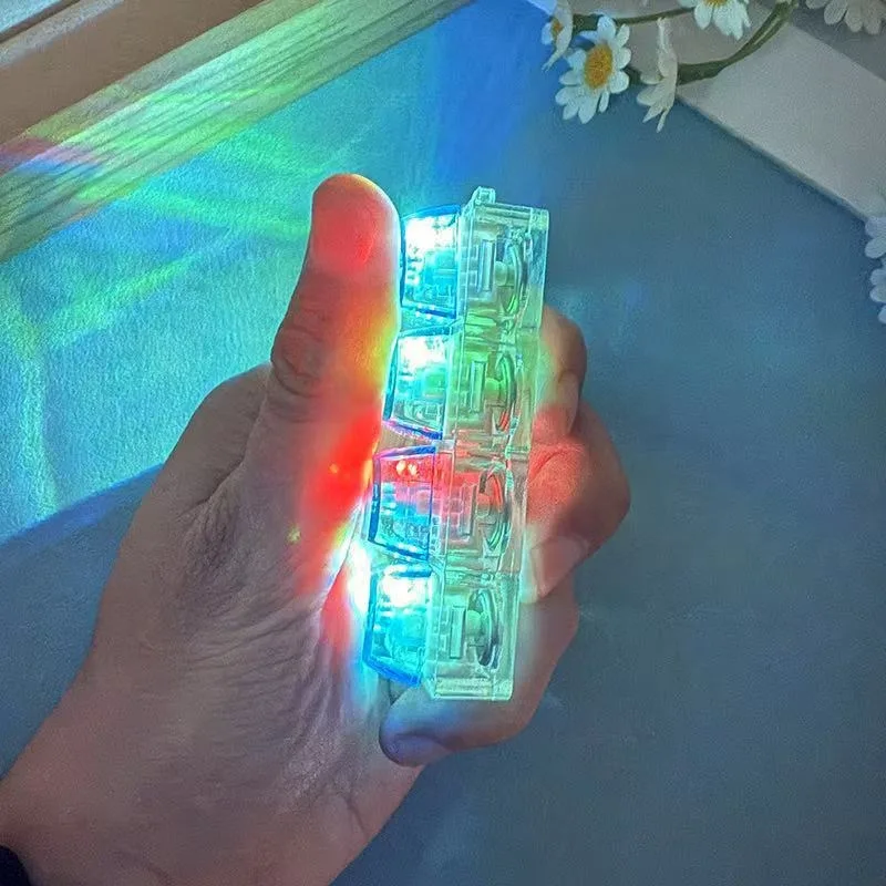 Original Glowing LED Keyboard Keychain Fidget Toy | Crystal Clicker Sensory Stress Relief Toy for Kids & Adults - Image 5