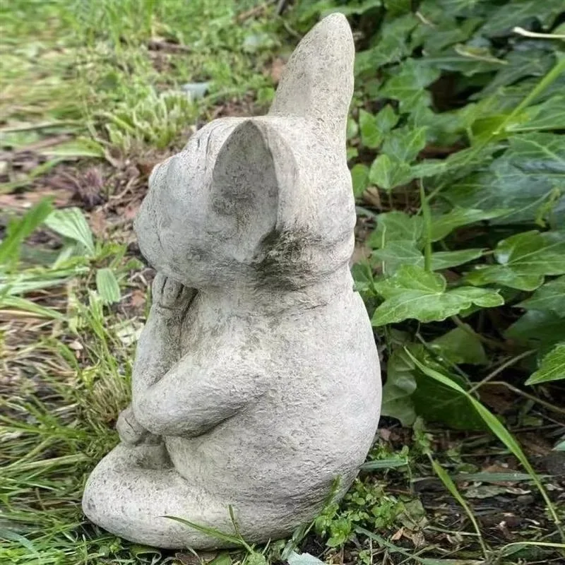 Outdoor Jardin Garten Yoga Pose Meditation Dog Resin Statue Ornaments Waterproof for Office Home Decor Garden Decoration - Image 5
