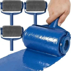 Paint Roller Brush Built in Paint Container Efficient Wall Paintings Tool Foam Roller Leak Proof Home Renovation Paintings Brush