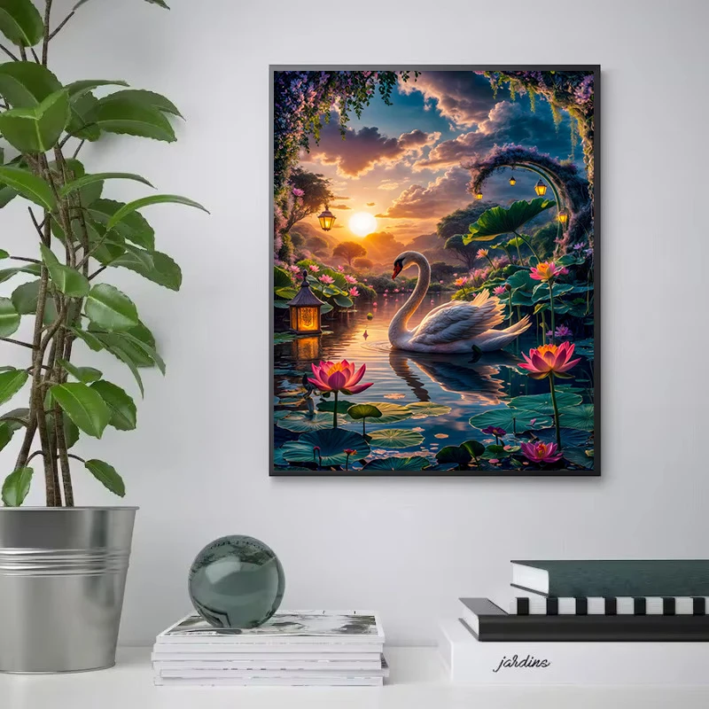 Peacock Toucan in Jungle Wall Art Canvas Painting Pictures for Living Room Home Decor Birds Fantasy Poster Prints Parrots - Image 3
