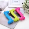Pet Chew Toy Soft Rubber Bone Shape Bite Resistant For Small Dogs Puppy Teeth Grinding Safe Non Toxic Promotes Dental Health