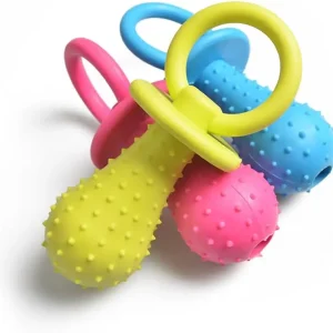 Pet Rubber Pacifier Dog Toy Interactive Rubber Soother Pet Dog Cat Puppy Elasticity Teeth Dog Chew Toys Tooth Cleaning Toy