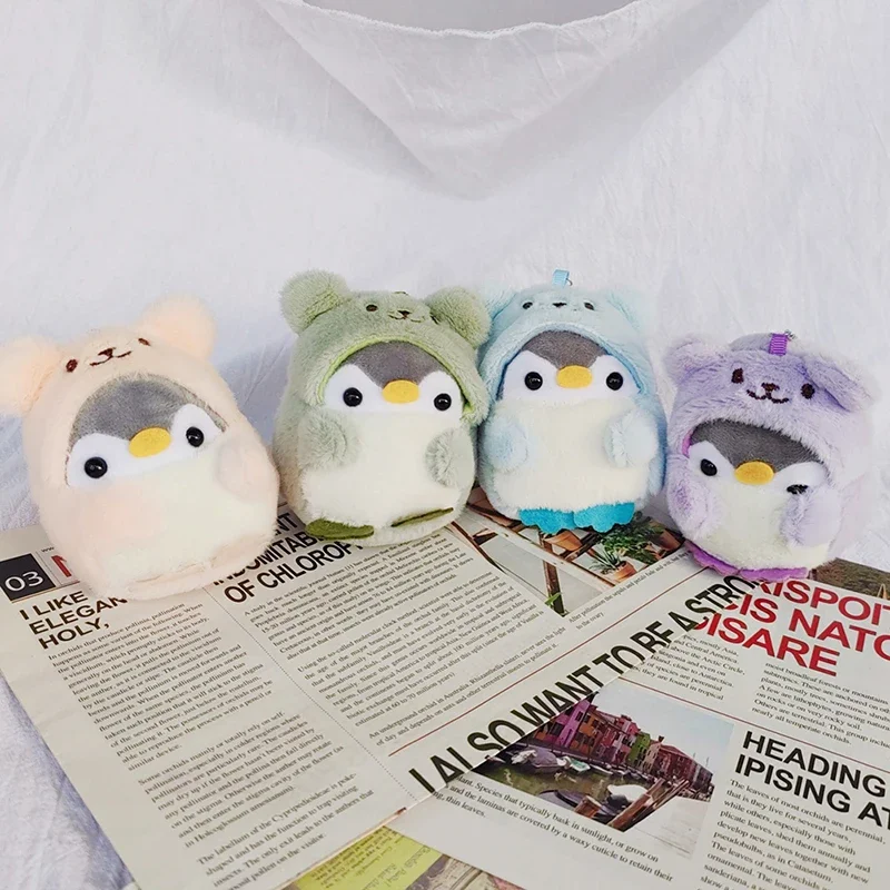Plush Cartoon Keychain Cute Penguin Doll Bag Pendants Keychains Toys Soft Cotton Key Chain Girls And Kids Gifts - Image 2