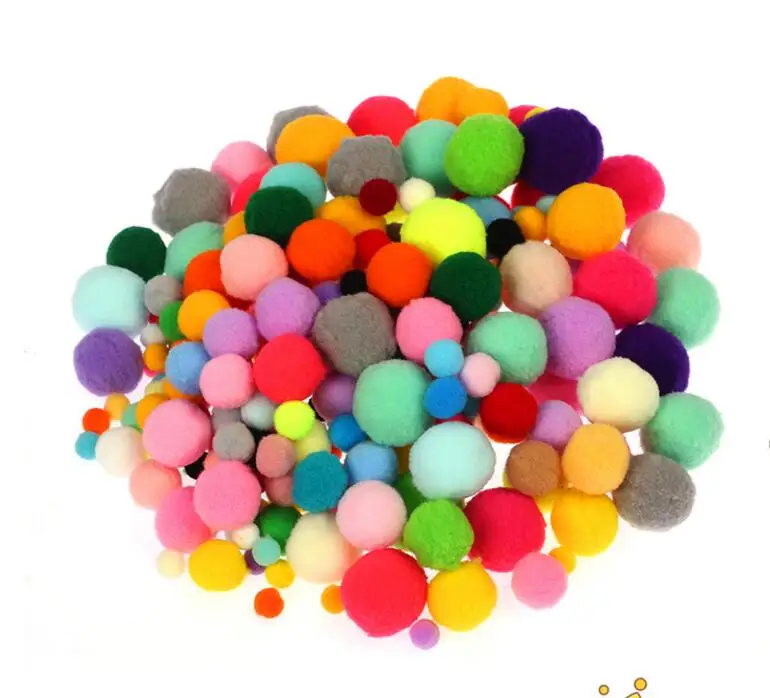 Plush Stick / Pompoms Rainbow Colors Shilly-Stick Educational DIY Toys Handmade Art Craft Creativity Devoloping Toys GYH - Image 3