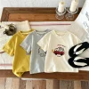 Printed Short Sleeve Tees Tops For Children's Clothes Summer Fashion Simple Kids Round Collar Casual T Shirts Girl Boy T-shirt