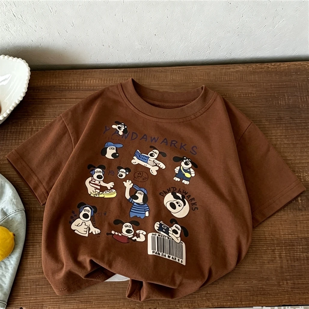 Printing T Shirt Girls Child Fashion Casual Clothes Short-sleeved Tops Summer New Costume Simple All-match Tees Baby Clothing - Image 2