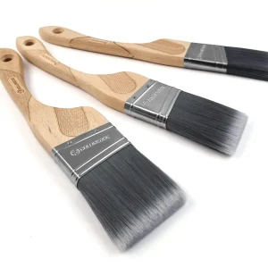 ROLLINGDOG Cutting in Brush-3PC Angled Paint Brushes Set for Wall, Ceiling, Cutting in Painting, No loss Soft Bristle (1.5", 2",