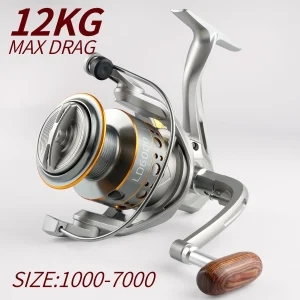 Rooblinos LD Spinning Fishing Reels For Saltwater Freshwater Metal Spool Left/Right Interchangeable Trout Carp Fishing Tackle