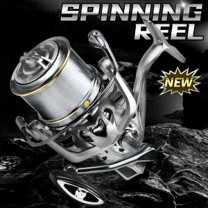 Rooblinos Stainless Steel Bearing Spinning Fishing Reel 8000 9000 10000 12000 14000 25KG Powerful Reel Saltwater Fresh Water