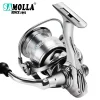 SAMOLLA New Spinning Reel 10kg Max Drag Graphite Reel 6 + 1 Ball Bearings, 5.2:1 Gear Ratio Fishing Reel for Perch Bass and Pike