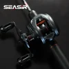 SEASIR Cast-X2 Baitcasting Reel 7.3:1 High Speed Gear Ratio Drag 8.5KG Aluminum Carbon Grip Metal Handle BFS Micro Fishing Reels