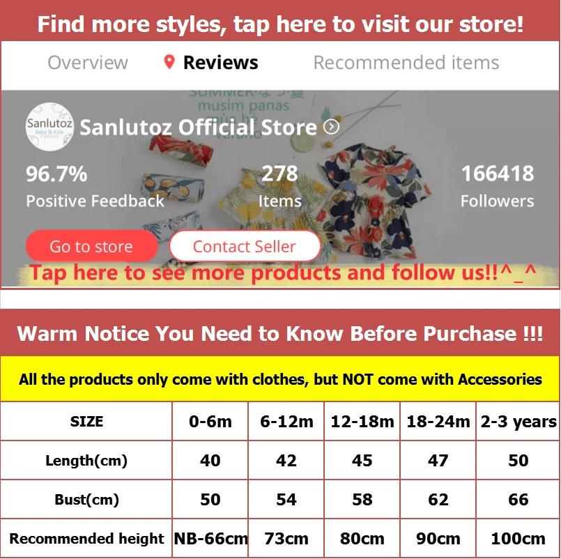 Sanlutoz Baby Girls Bodysuits Summer Cotton Toddler Clothing Onesies Cartoon Short Sleeve - Image 2