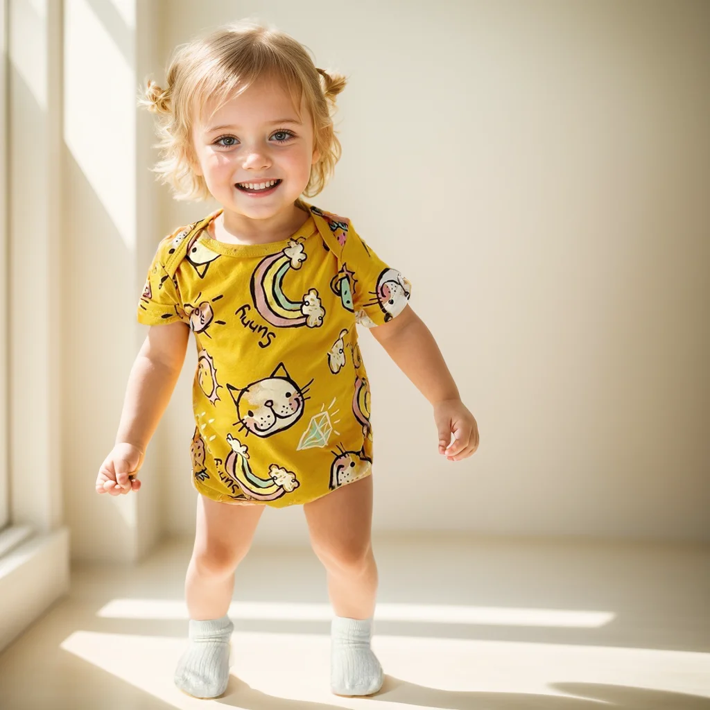Sanlutoz Baby Girls Bodysuits Summer Cotton Toddler Clothing Onesies Cartoon Short Sleeve