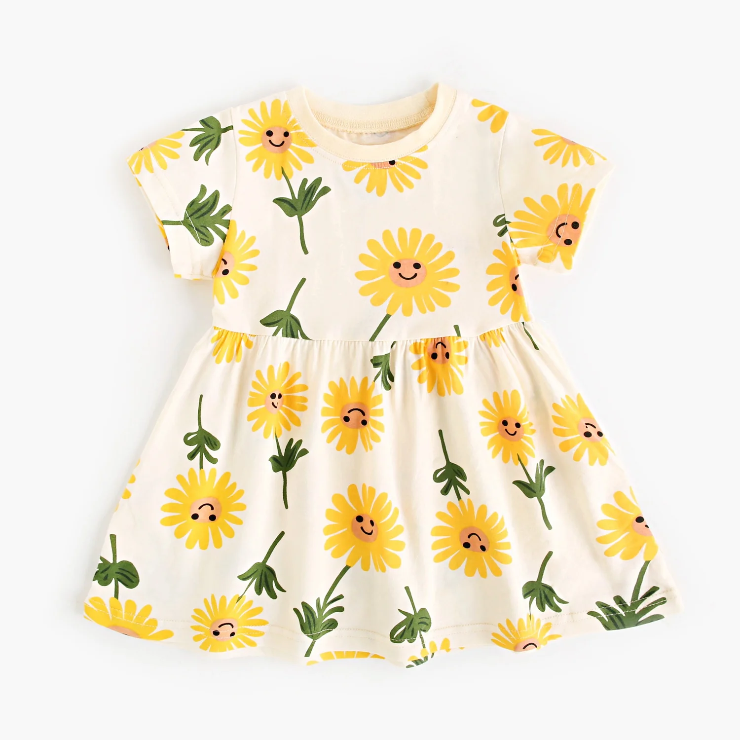 Sanlutoz Baby Girls Cute Summer Printing Dresses Casual Children Floral Clothing Cotton - Image 6